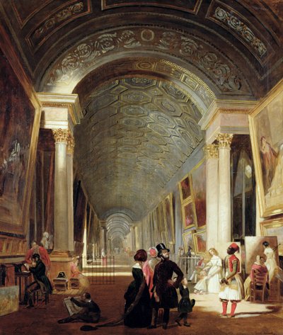 Ansicht der Grande Galerie des Louvre, 1841 von Patrick Allan Fraser